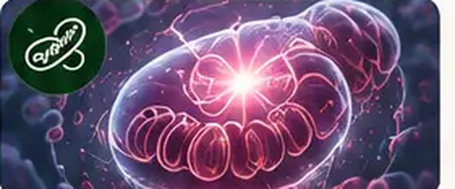 Ilustrácia mitochondrie ako zdroja bunkovej energie
