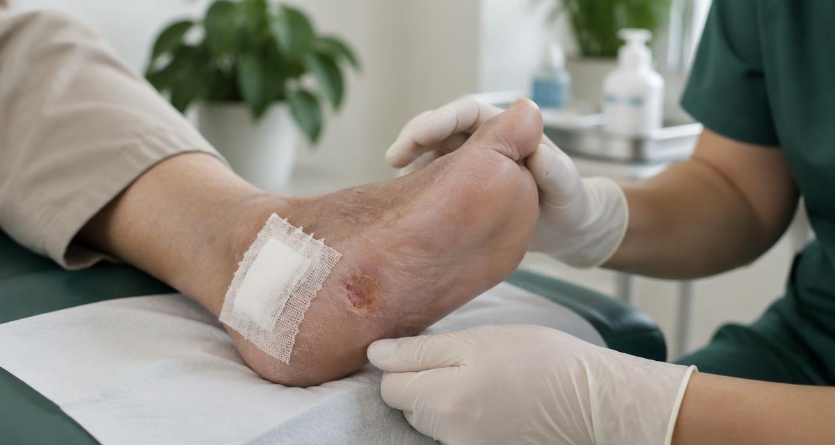 Diabetická noha s chronickou ulceráciou a nehojacou sa ranou